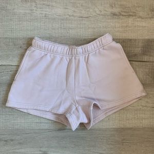 I am selling very light pink TNA cozy shorts